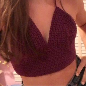 Crochet bra top
